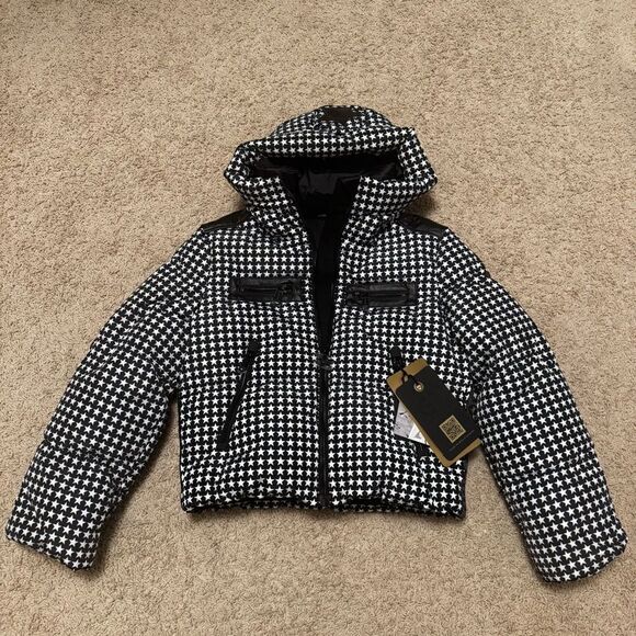 Goldbergh Galaxy Team Ski Jacket Starski Black White NWT US 4 Waterproof - Picture 5 of 13